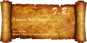 Tanos Róbert névjegykártya